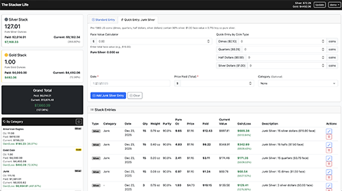 The Stacker Life Dashboard